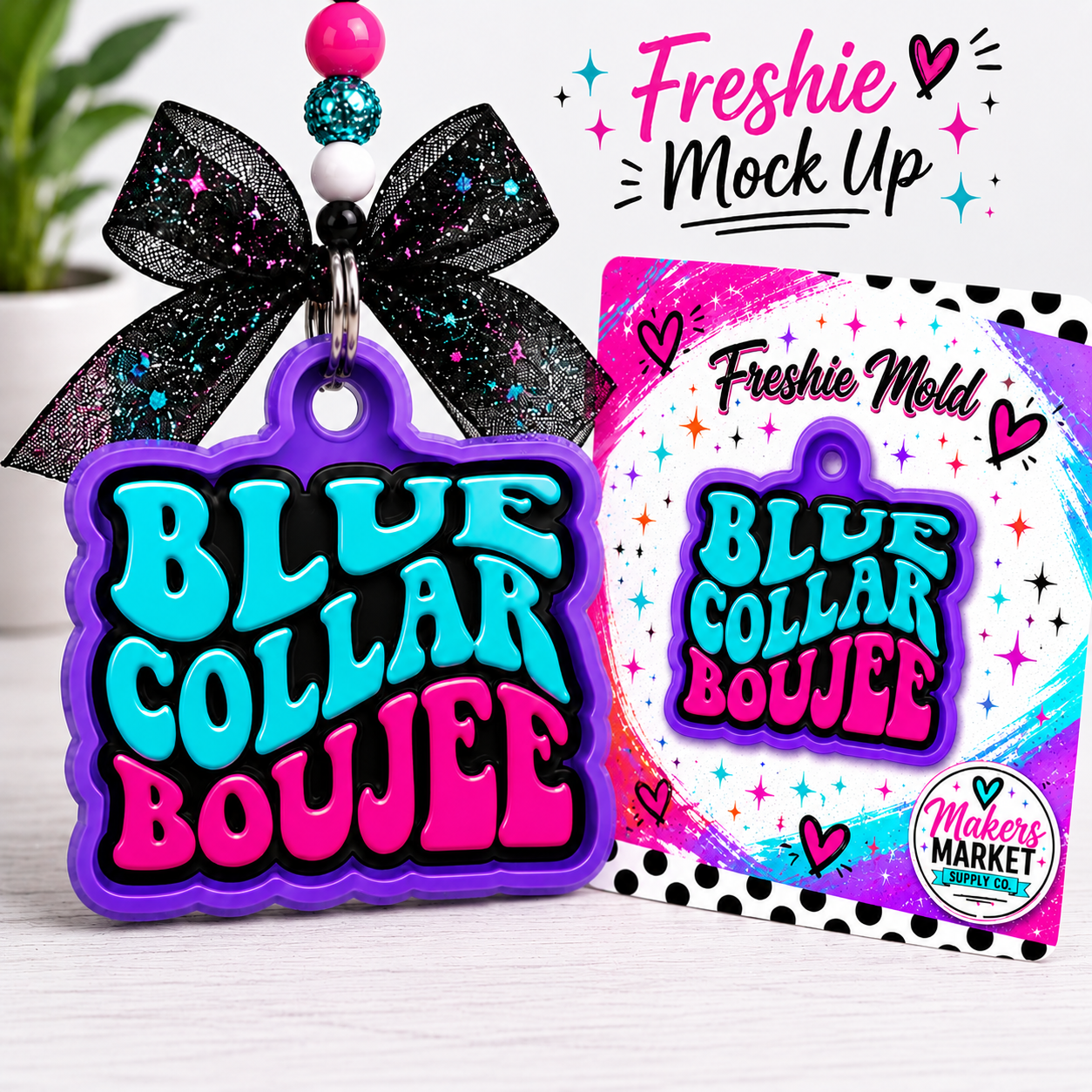 Blue Collar Boujee freshie mold