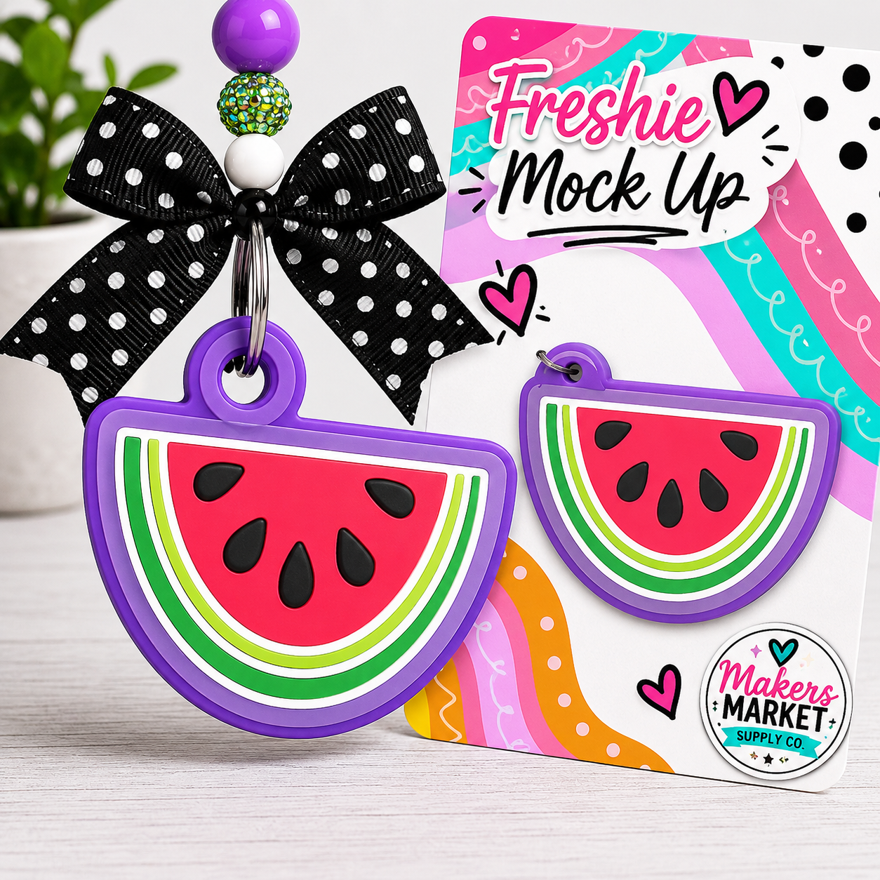Watermelon freshie mold