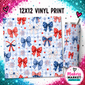 4th of July Bows Vinyl