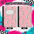 Diet Cola on pink background printed note book cover