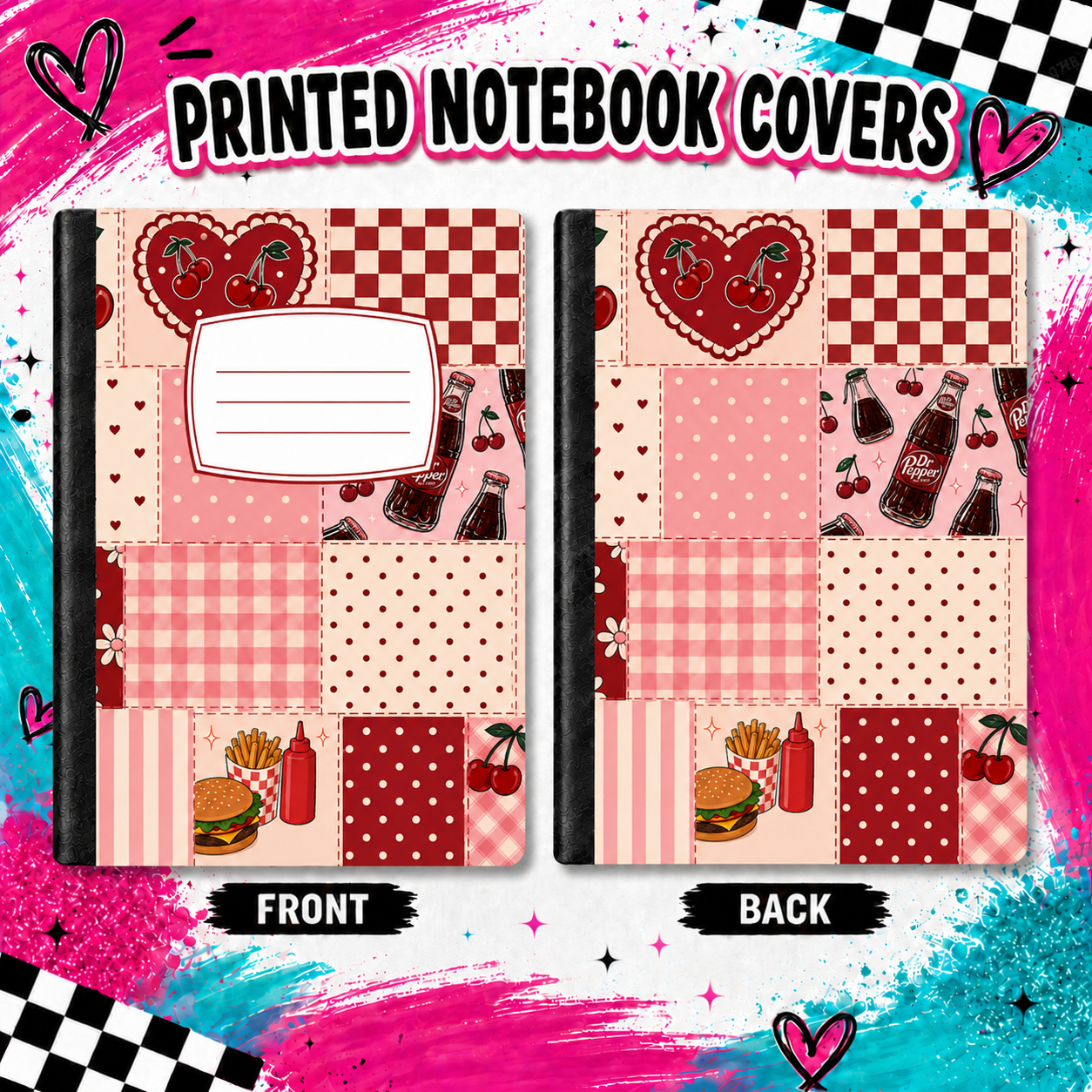 DP patchwork printed note book cover
