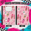 COFFEE AND PINK GIRL STUFF printed note book cover