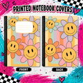 SMILE FLOWERS printed note book cover