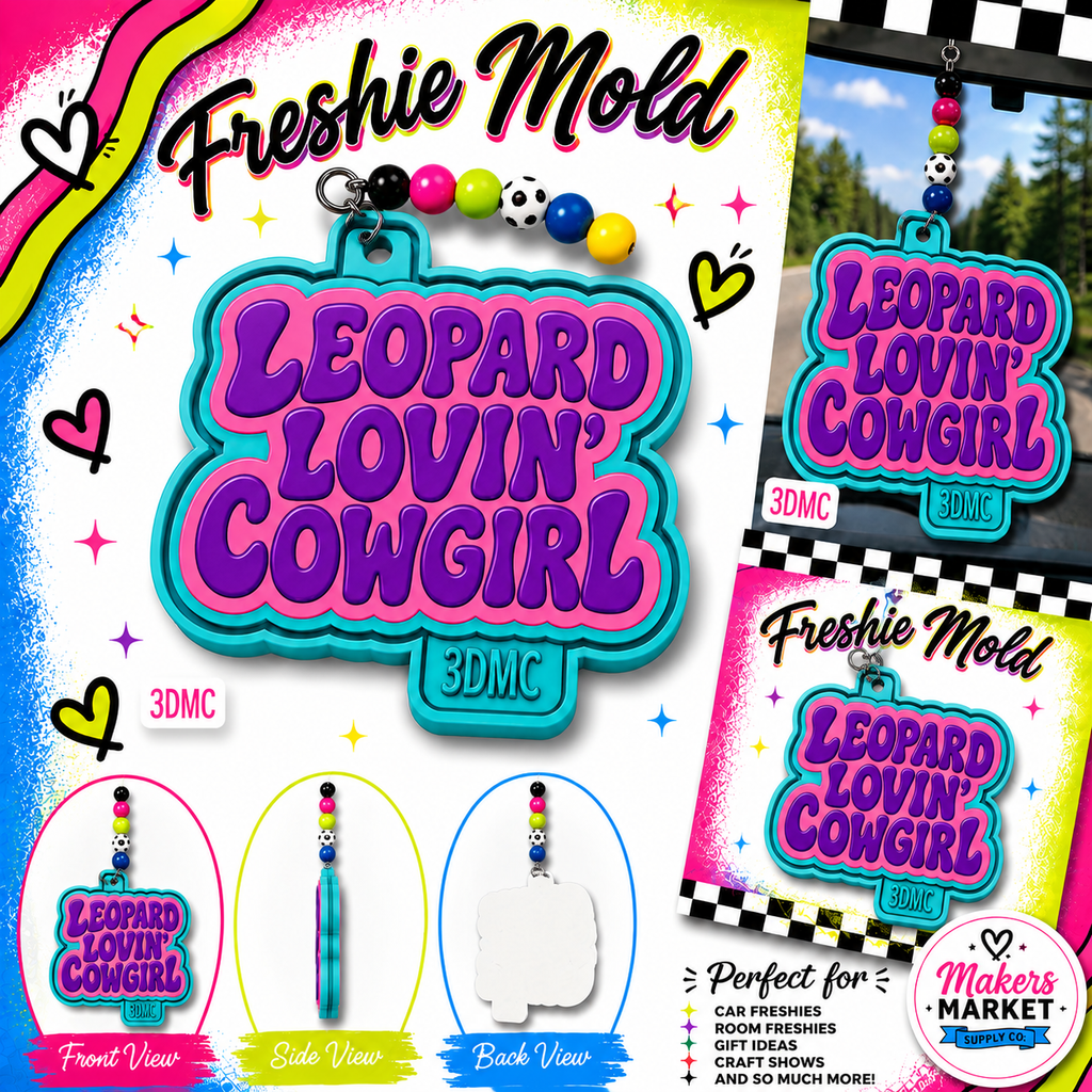 LEOPARD LOVING GAL  FRESHIE MOLD