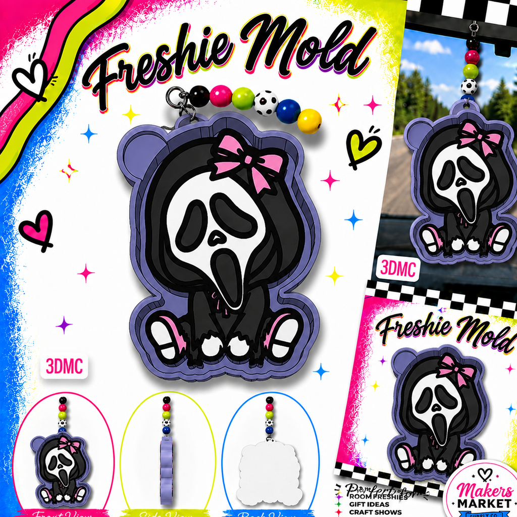 GHOST FACE GIRLY FRESHIE MOLD