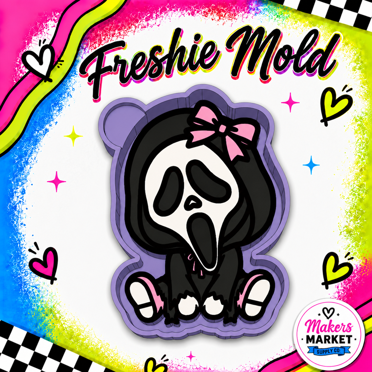 GHOST FACE GIRLY FRESHIE MOLD