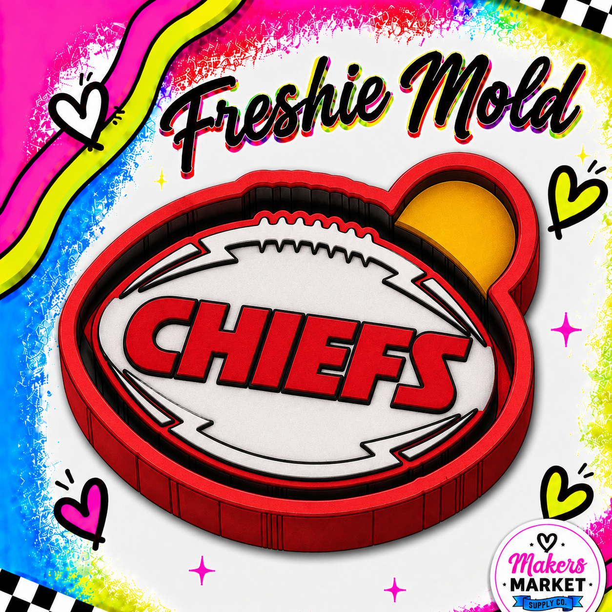 CHIEFS FOOTBALL FRESHIE MOLD