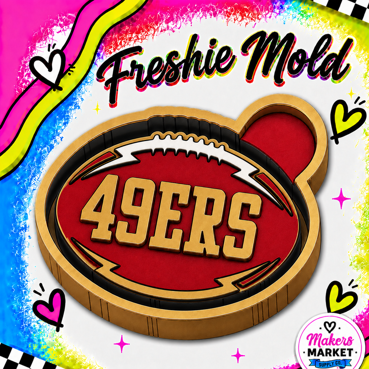 49ERS FOOTBALL FRESHIE MOLD