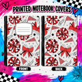 RED AND BLACK CHEER printed note book cover