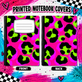 NEON LEOPARD  printed note book cover
