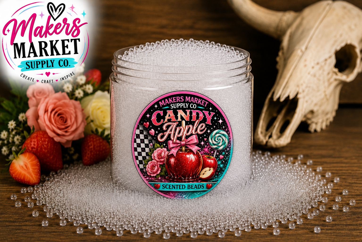 Candy Apple Scented Freshie Beads 8 oz