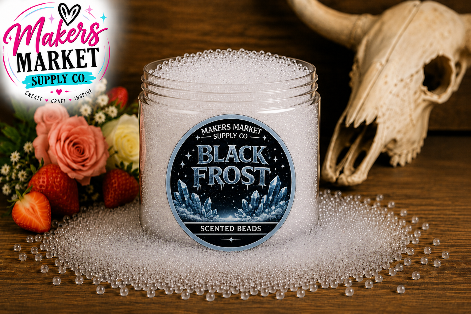 Black Frost Scented Freshie Beads 8 oz