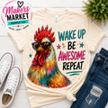 WAKE UP BE AWESOME REPEAT DTF TRANSFER