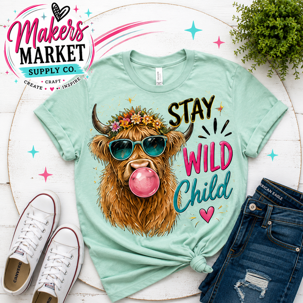 STAY WILD CHILD DTF TRANSFER