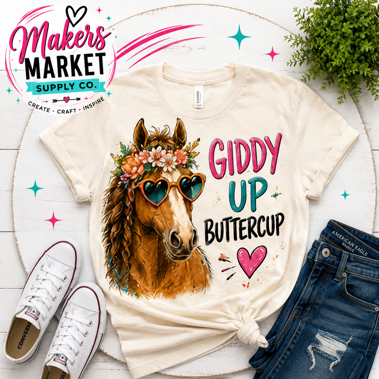 GIDDY UP BUTTERCUP  DTF TRANSFER