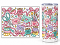 RIBBONS Tumbler Tape Template