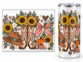 FLOWERS AND BOOTS Tumbler Tape Template