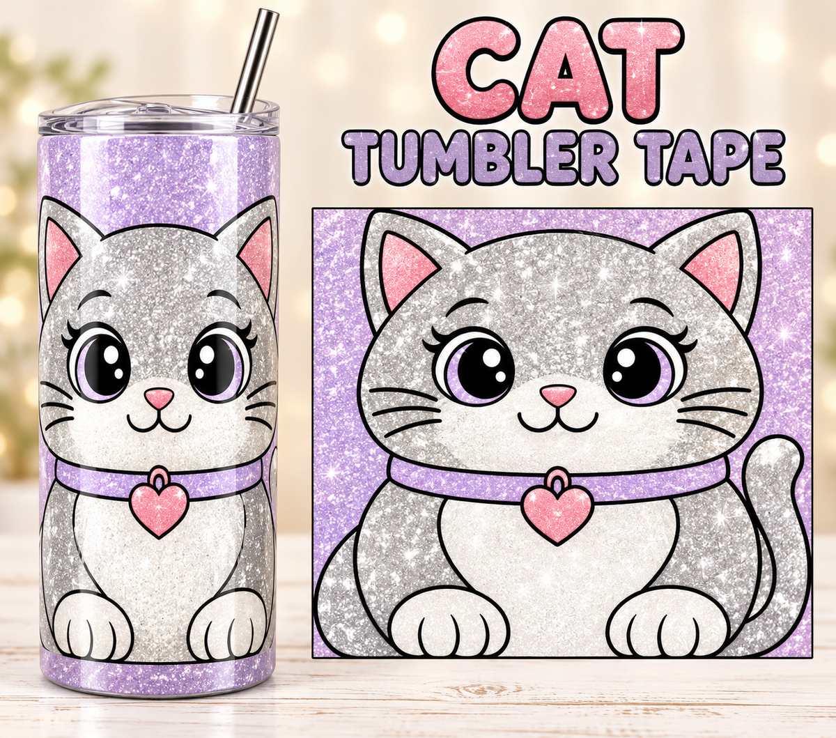 CatTumbler Tape Template