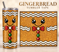 GINGERBREAD MAN Tumbler Tape Template