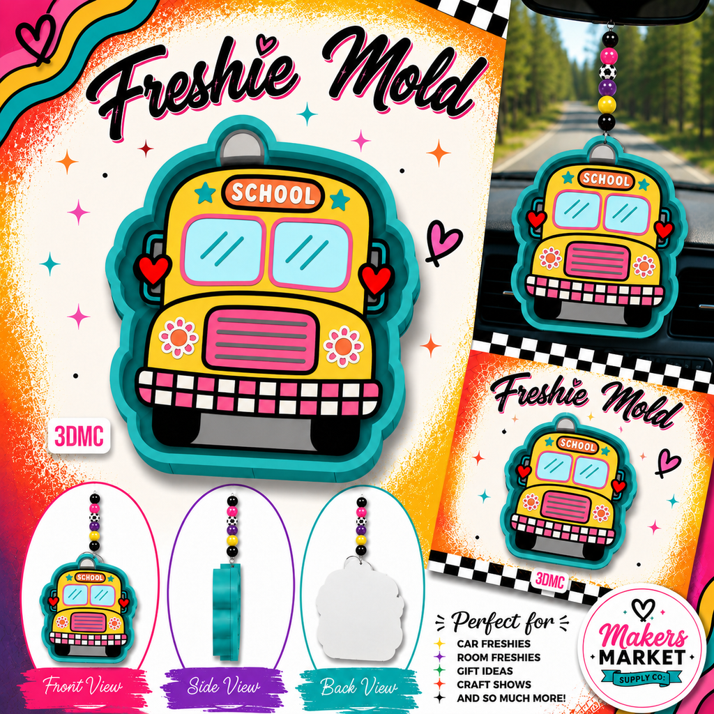 SCHOOL BUS FRESHIE MOLD