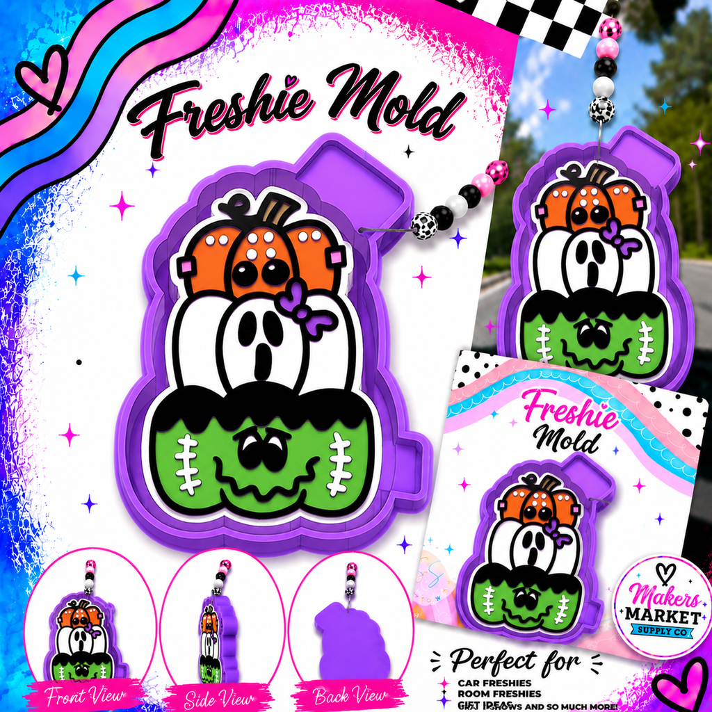 3 PUMPKIN STACK FRESHIE MOLD