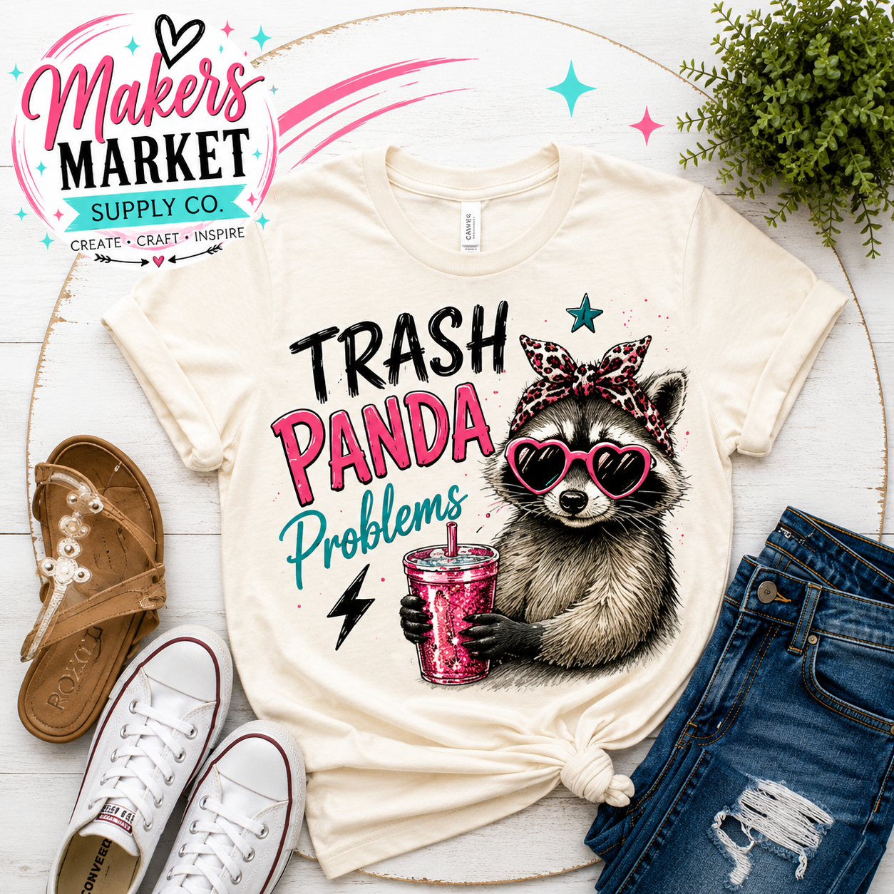 TRASH PANDA PROBLEMS  DTF TRANSFER