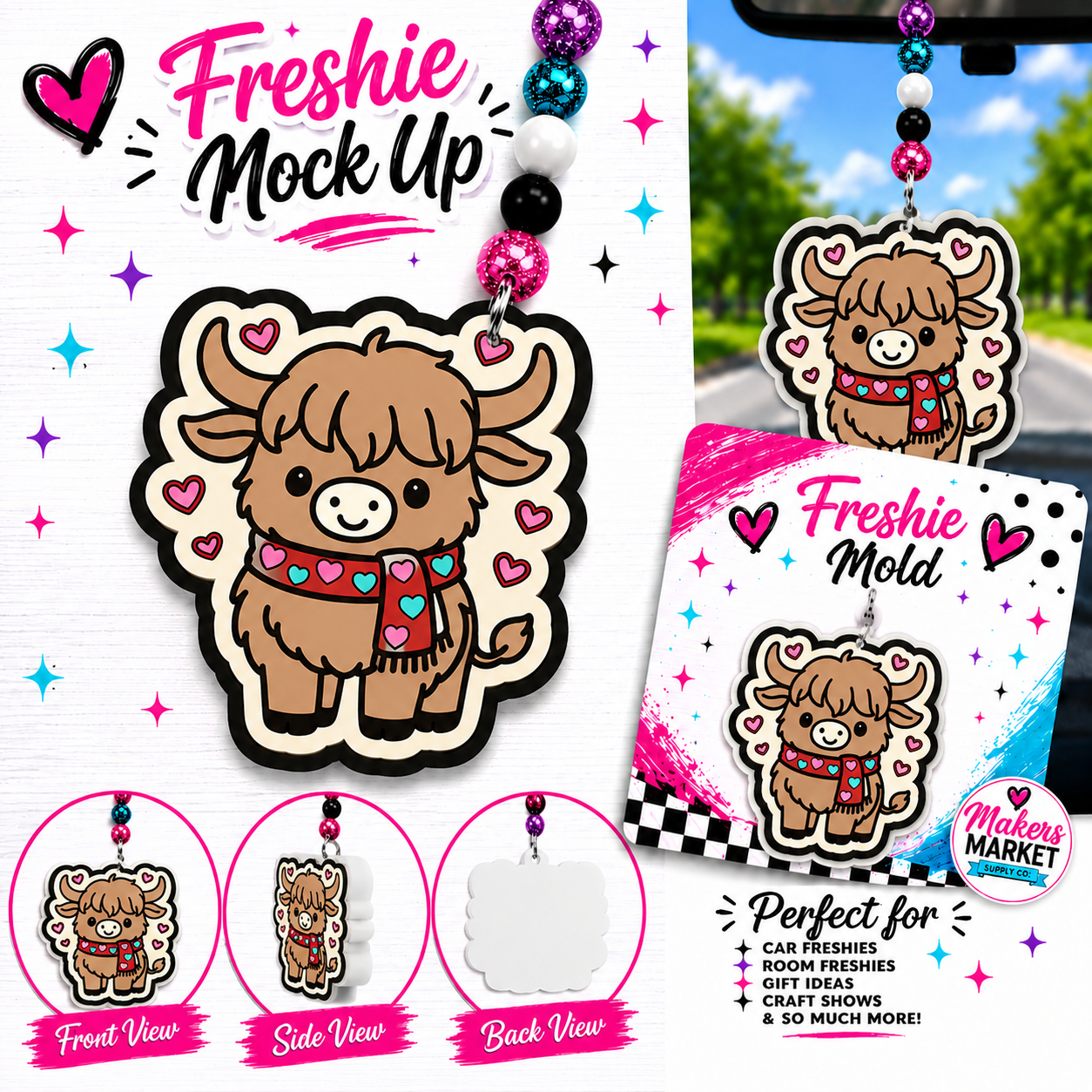 HIGHLAND COW FRESHIE MOLD