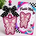 Bow with crosses freshie mold