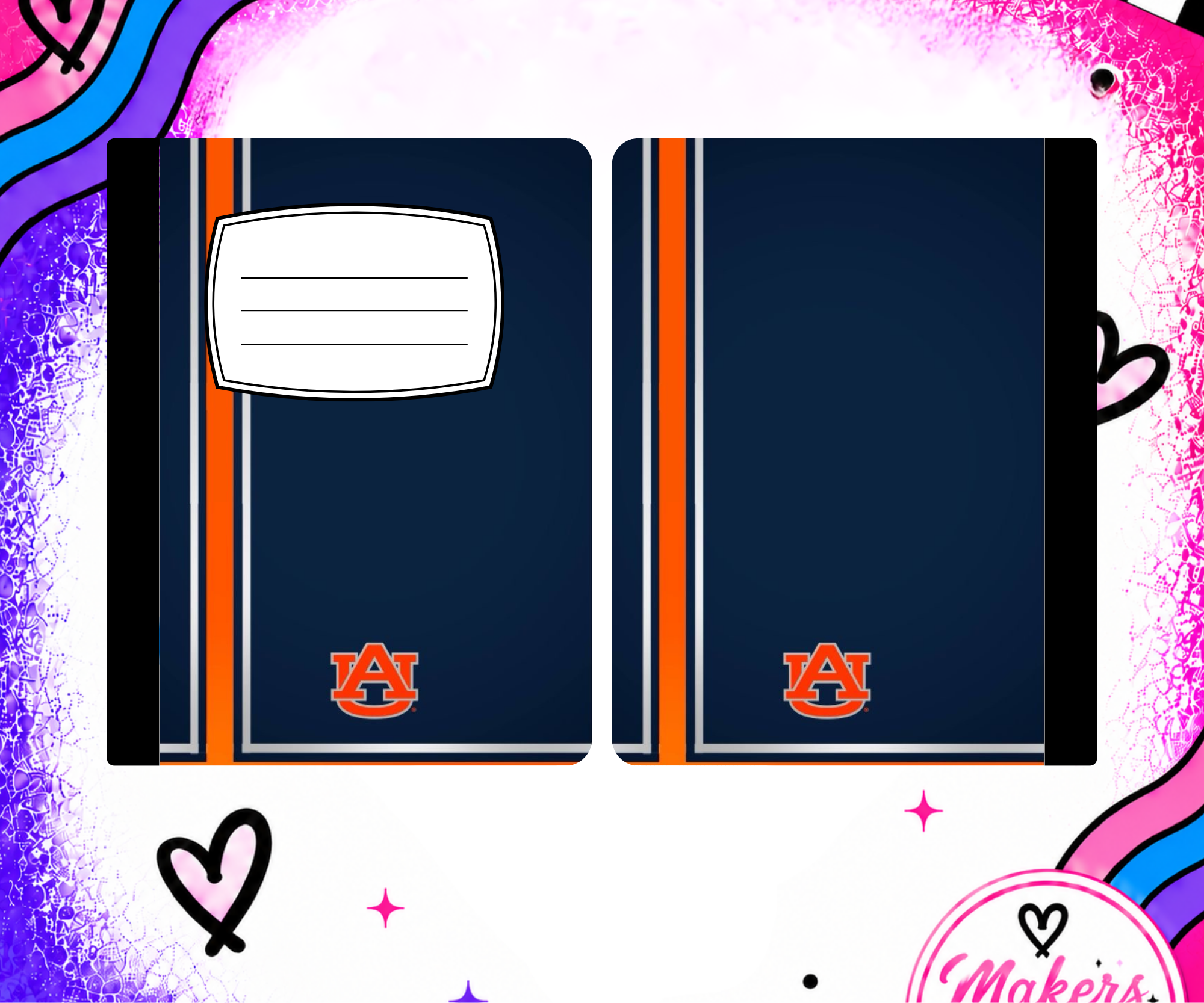 Auburn 1 notebook cover