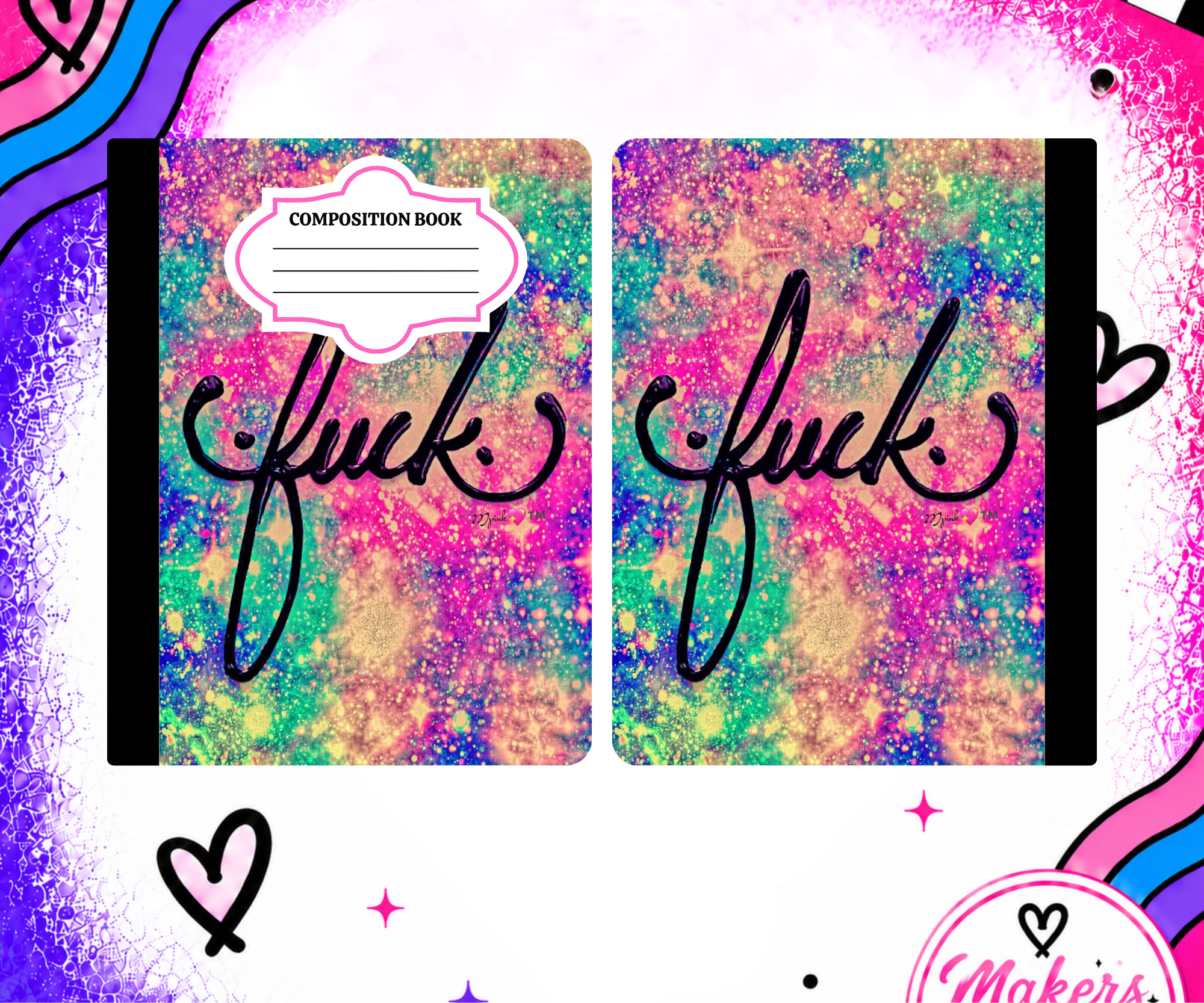 F-ck notebook cover