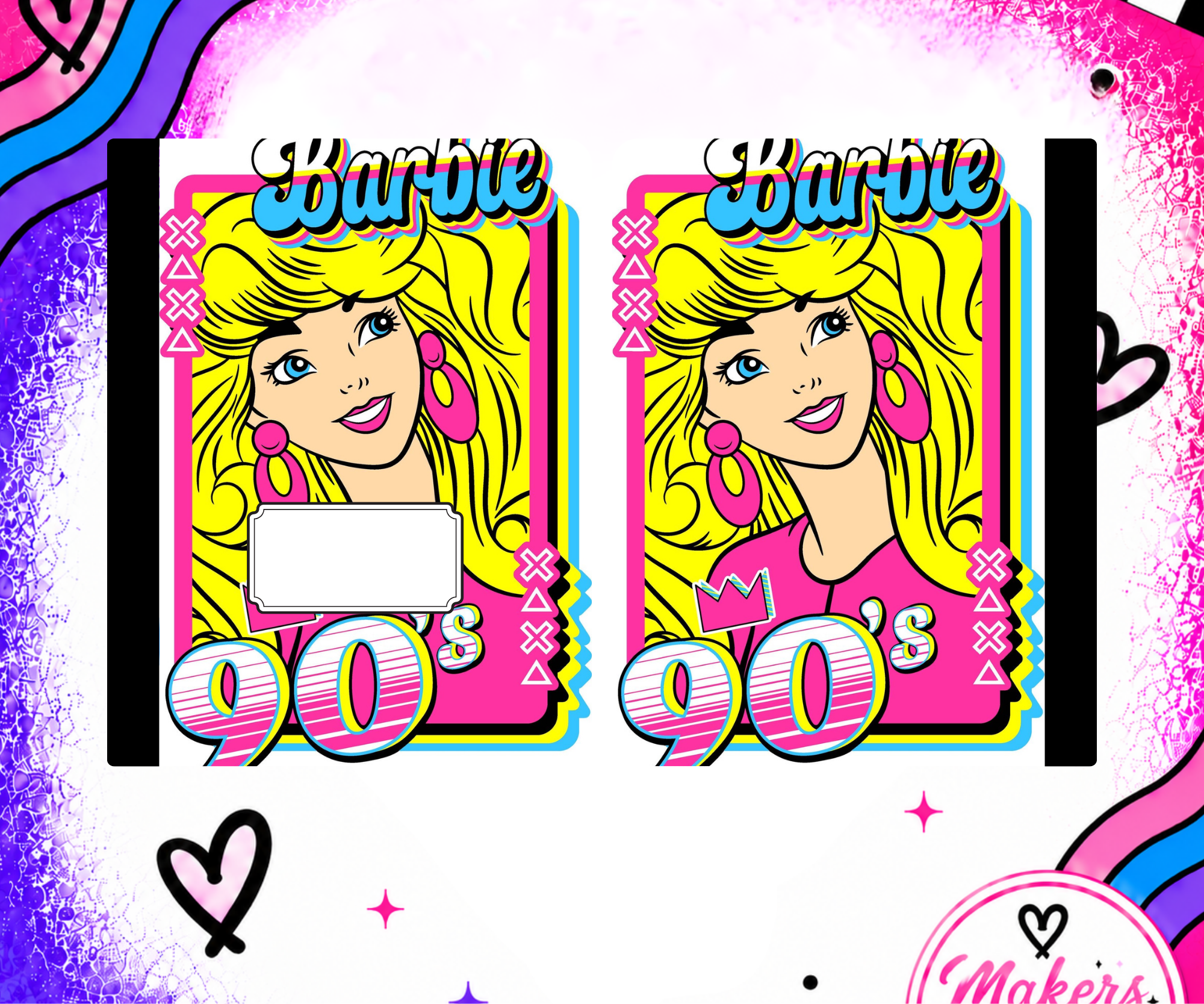 90s girl notebook cover