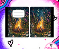 Fall campfire notebook cover
