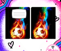 Soccer flame notebook cover