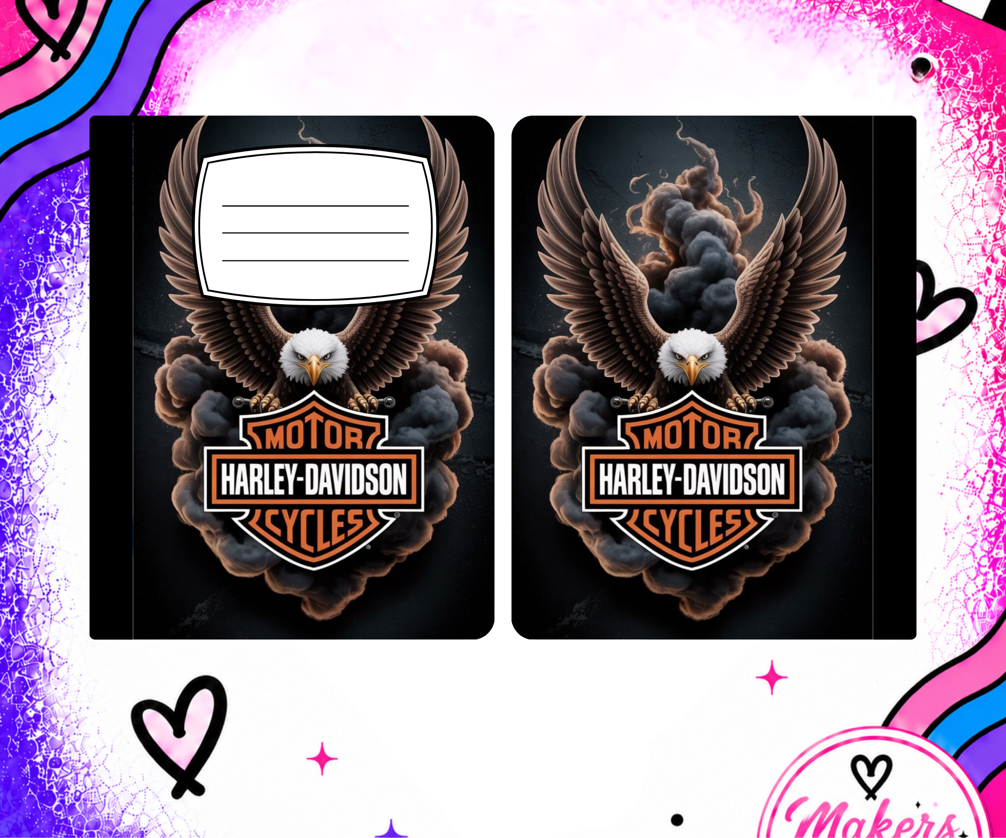 HD eagle  notebook cover