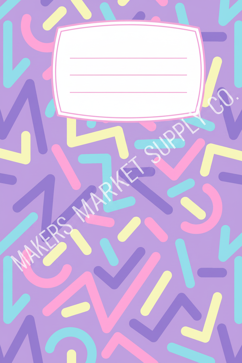 PURPLE SPRINKLE VIBES NOTEBOOK COVER DOWNLOAD
