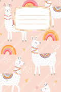 LLAMA ORANGE NOTEBOOK COVER DOWNLOAD