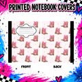 Pink Boots note book cover