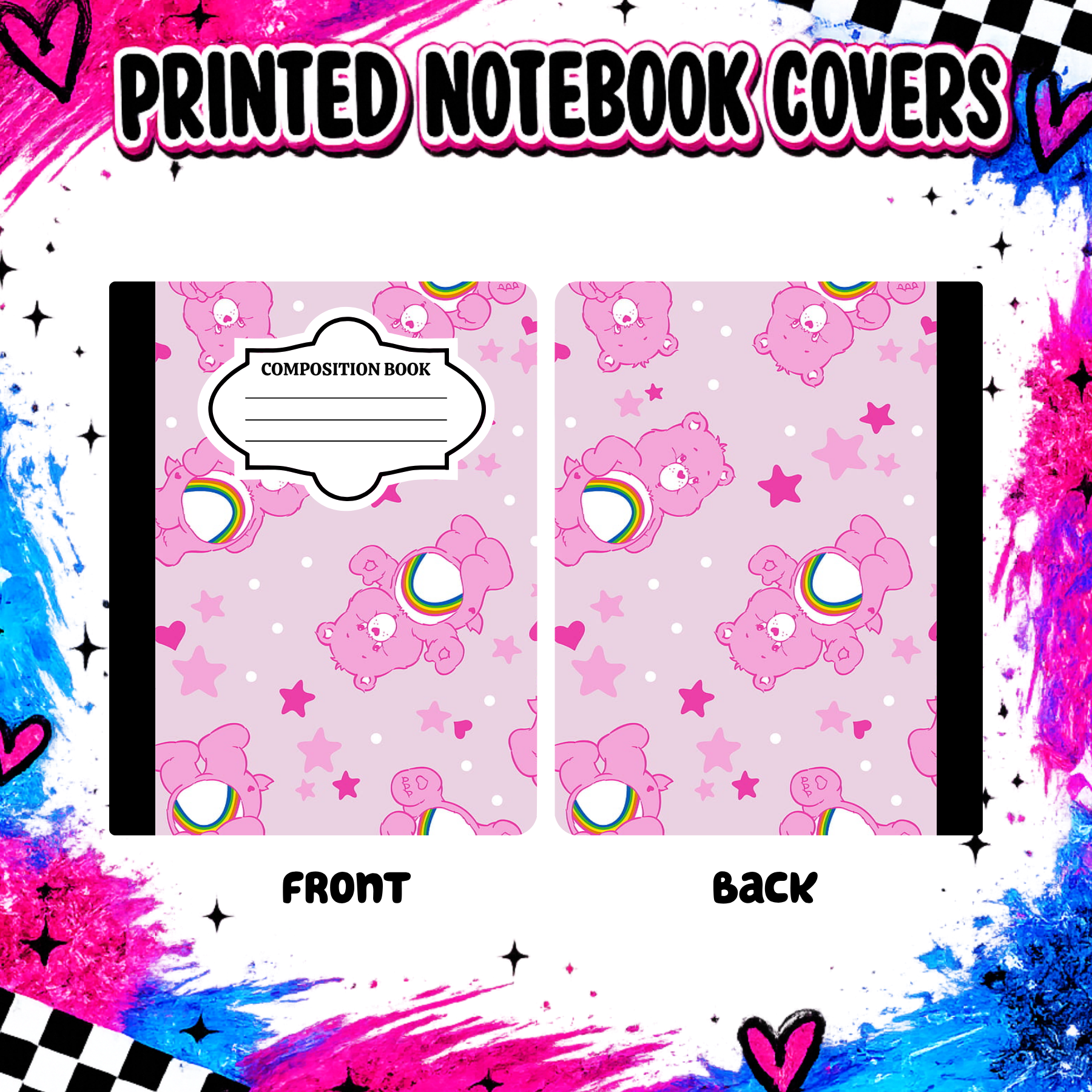 PINK BEARS notebook cover