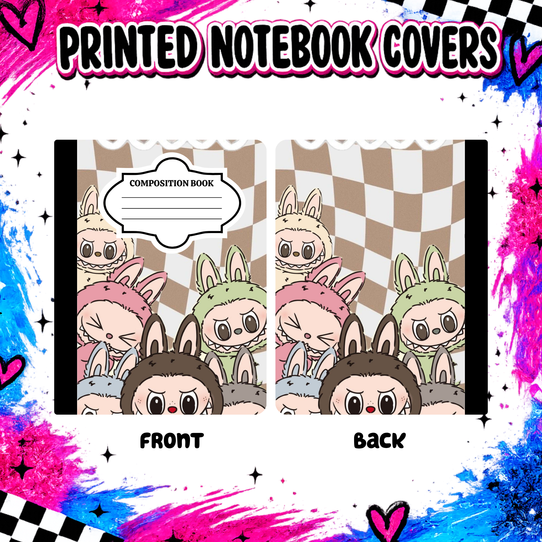 CREEPY BROWN BUNNY notebook cover