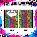 Rainbow trendy notebook cover