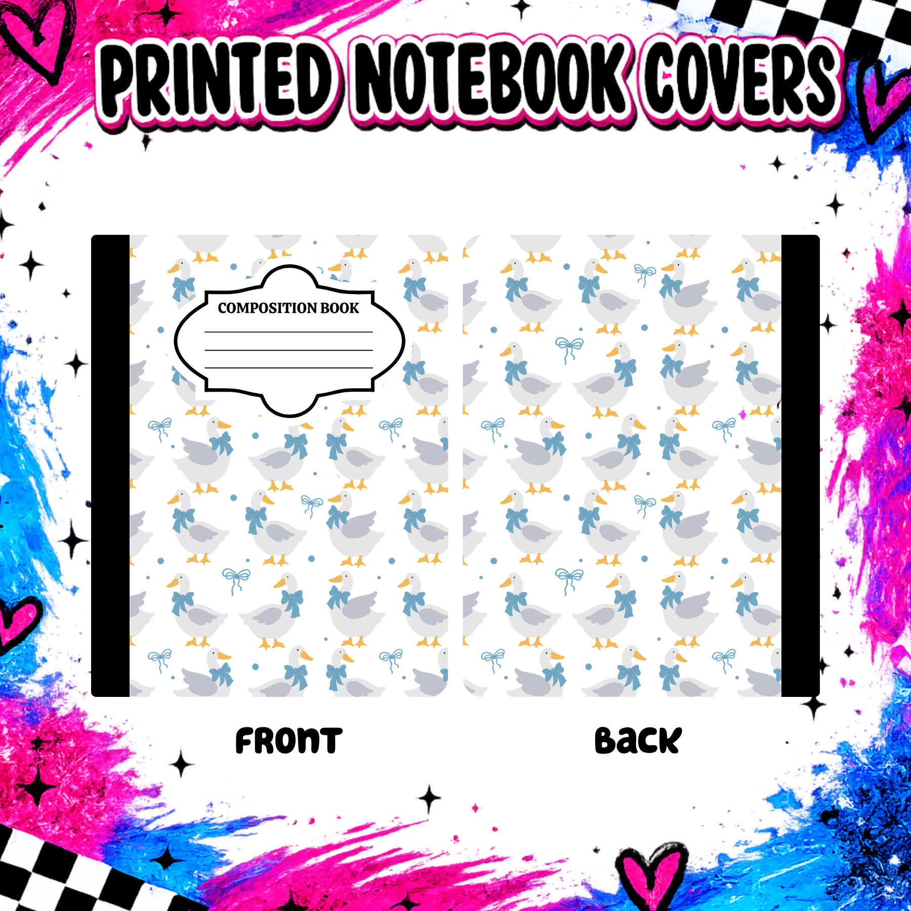 Geese all over  notebook cover