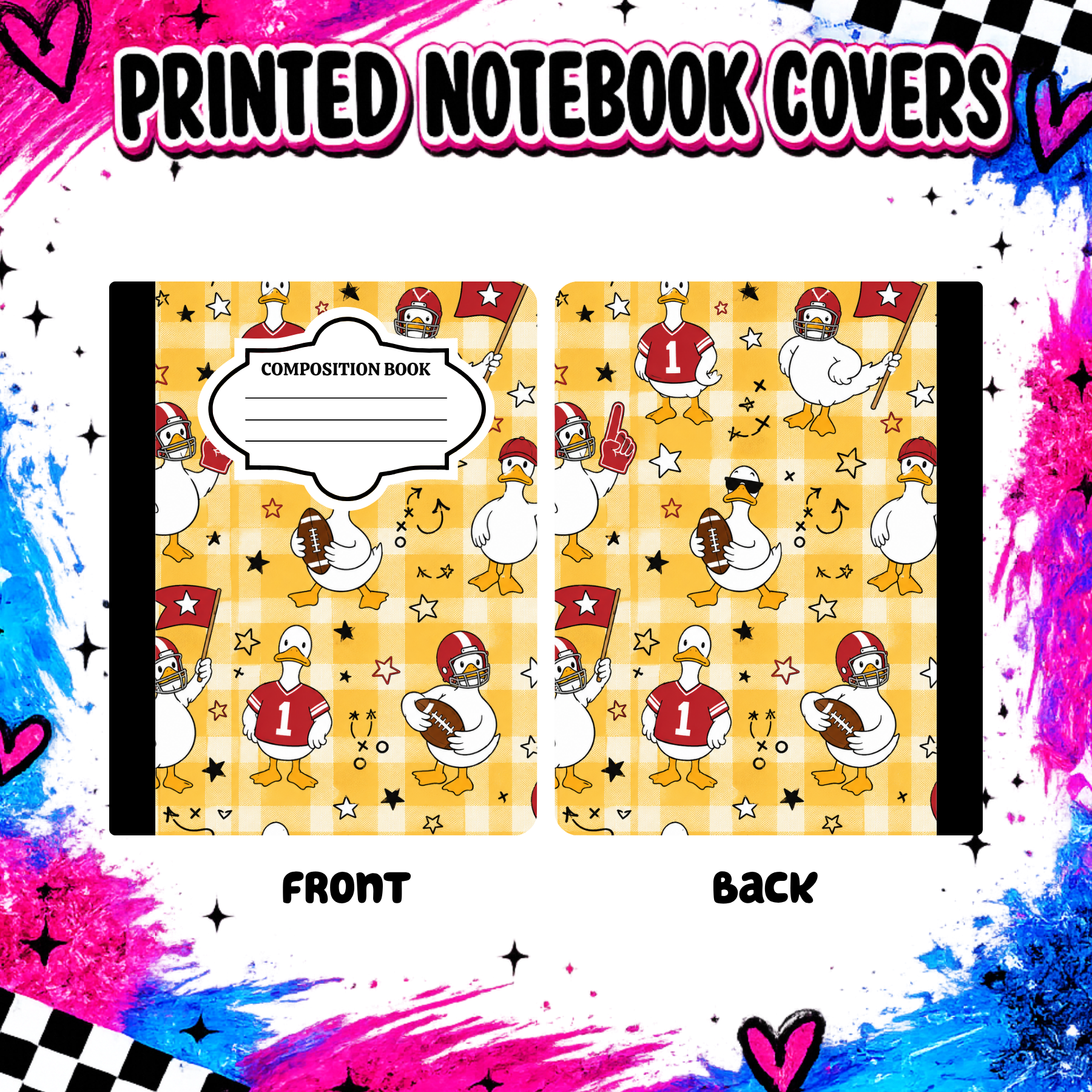 Goose football Notebook Cover