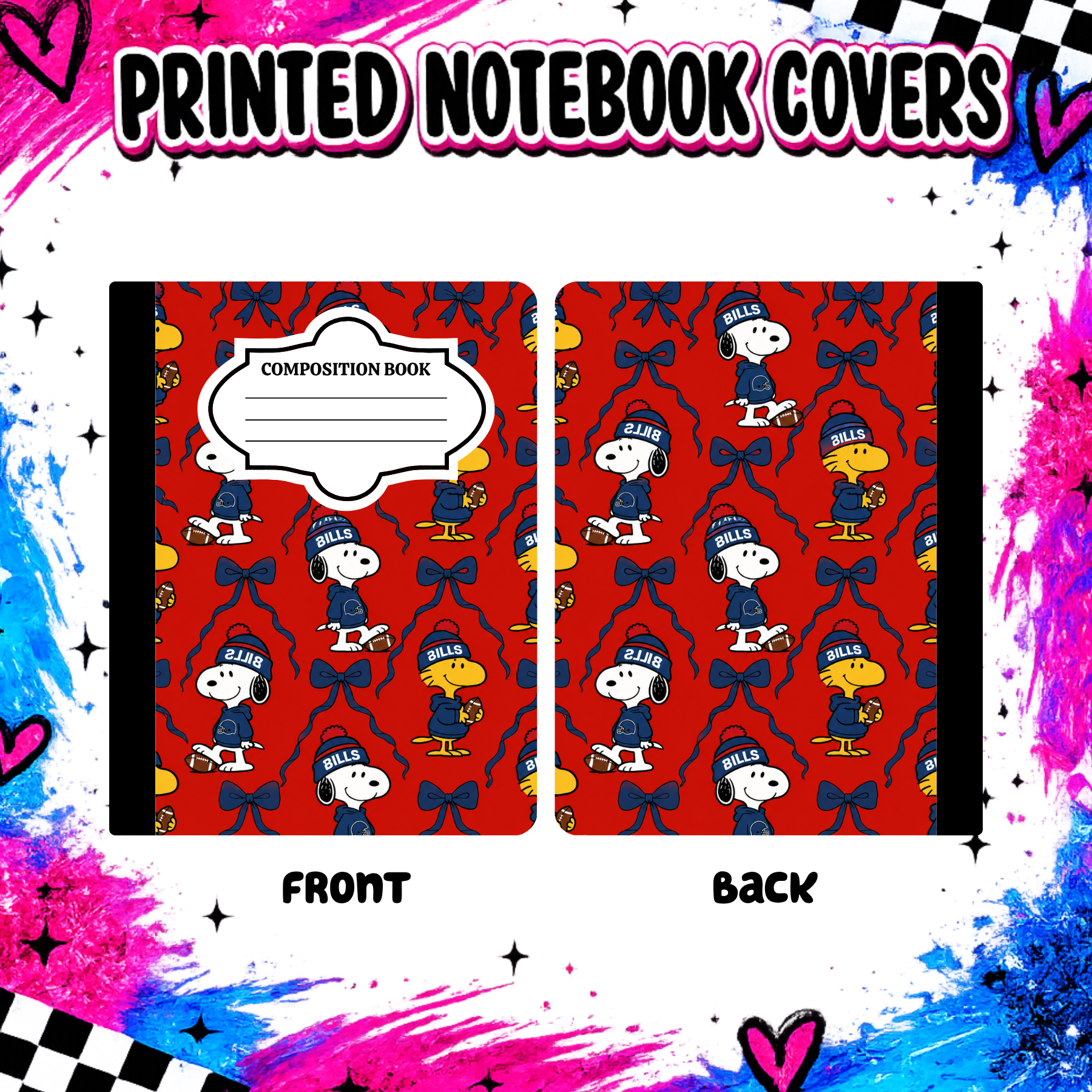 Bills football Notebook Cover