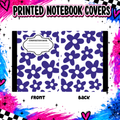 Blue flowers  notebook cover