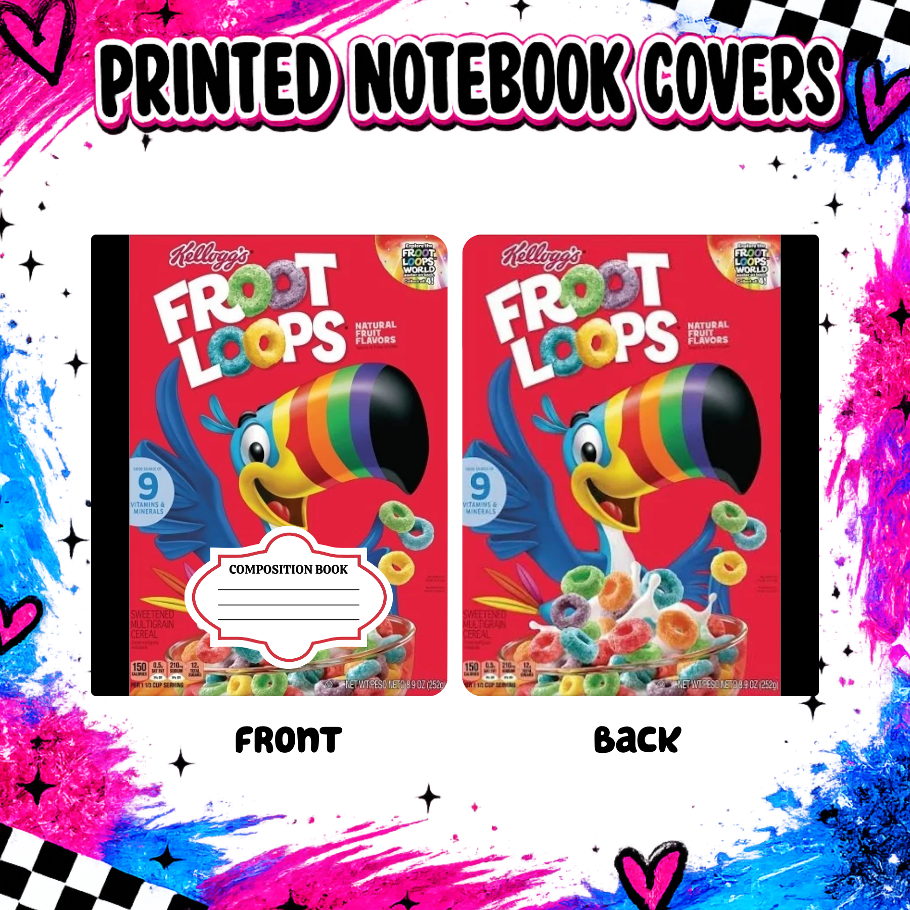 FRUIT LOOP notebook cover