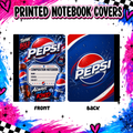 Blue soda drinks notebook cover