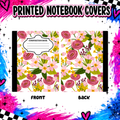 Floral with rose  notebook cover