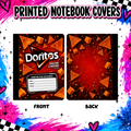 Red triangle chips notebook cover