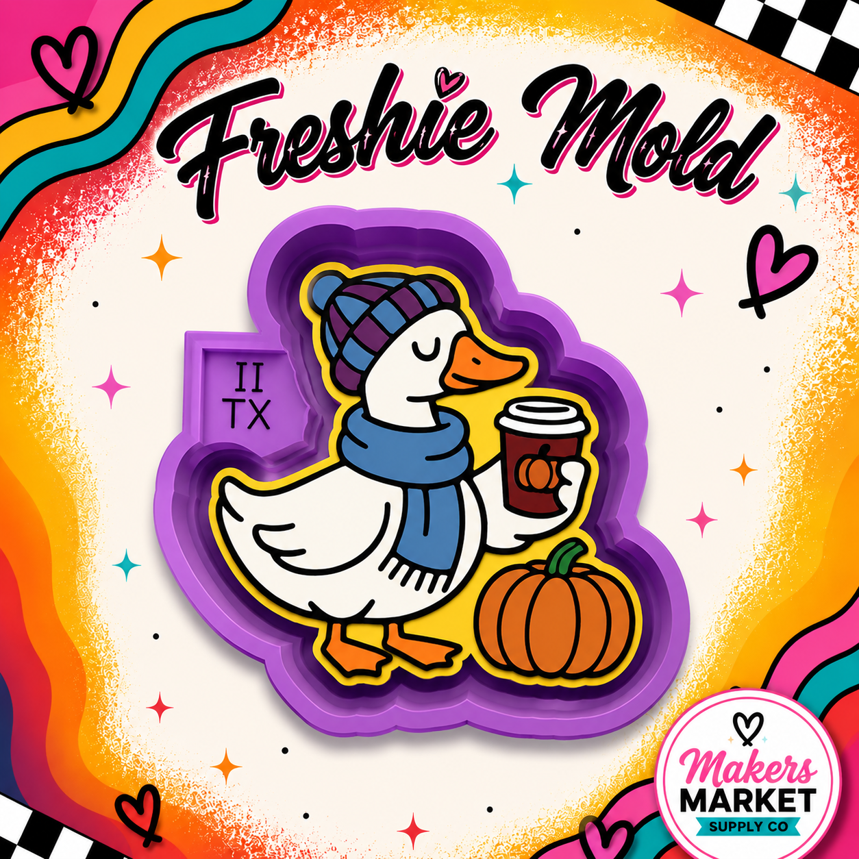 FALL GOOSE FRESHIE MOLD