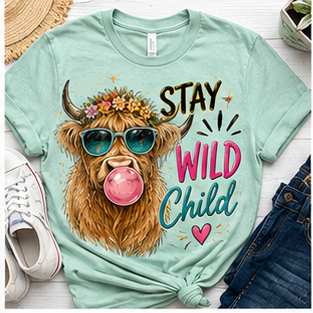 STAY WILD CHILD DTF TRANSFER